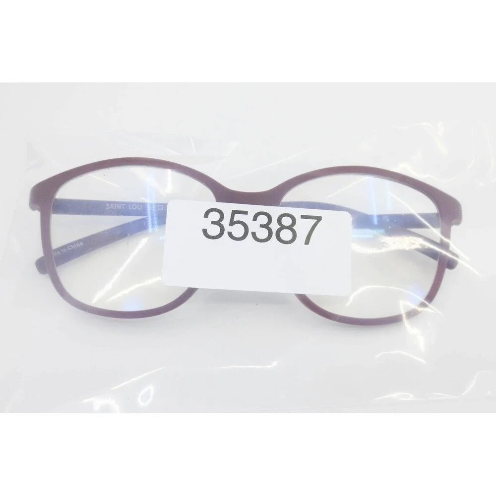 EyeBuyDirect Saint Lou Burgundy Eyeglasses Frames 53 17 141 C4 Matte Round Oval